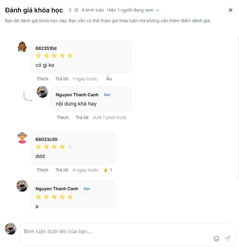 Hệ thống bình luận