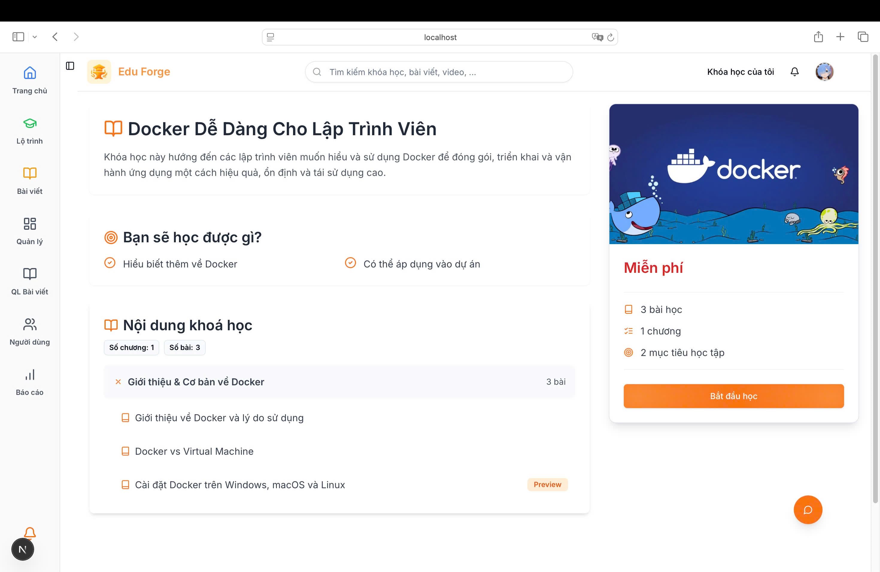 Chi tiết khóa học