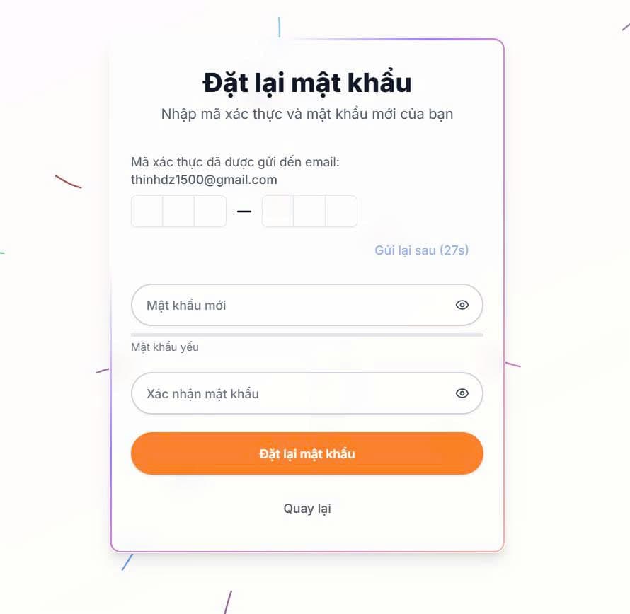 Khôi phục mật khẩu